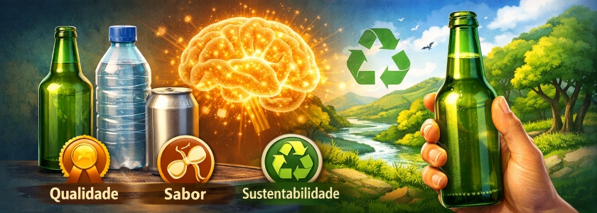 Vidro lidera a preferência do consumidor entre os materiais de embalagem